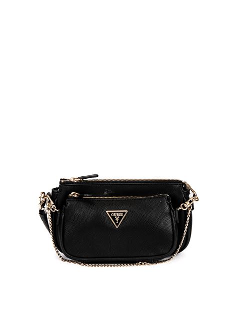 black noelle shoulder bag GUESS | HWZG7879710NOELLE-BLK